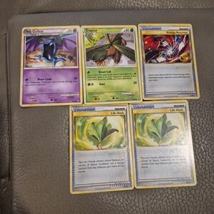 Pokemon Trading Cards - Purple, Green, Red, Yellow